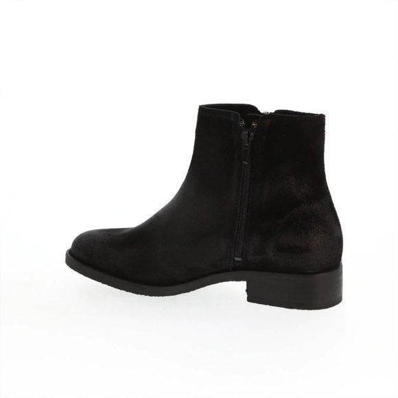 NIB FatFace Chelsea Black Leather Ankle Boots 38 7 - Picture 3 of 3